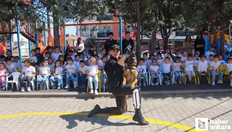Beypazarı'nda jandarma ekiplerinden miniklere özel 23 Nisan etkinliği
