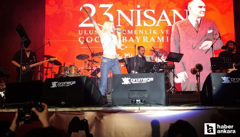 Etimesgut Belediyesi 23 Nisan kutlamaları Aleyna Tilki konseriyle zirve yaptı