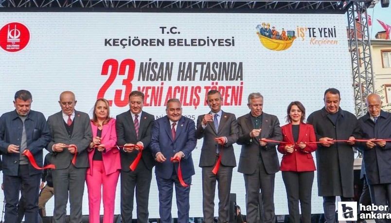 Keçiören Belediyesi'nin 23 yeni projesinin açılışı görkemli bir törenle yapıldı