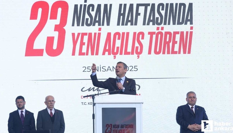 Özgür Özel Keçiören Belediyesi'nin 23 Yeni Açılış Töreninde konuştu