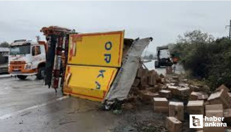 Sakarya-Ankara yolu istikametinde kaza: Trafik felç oldu