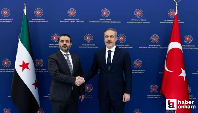 Ankara'ya gelen Suriye Dışişleri Bakanı Şeybani, Fidan ile görüştü
