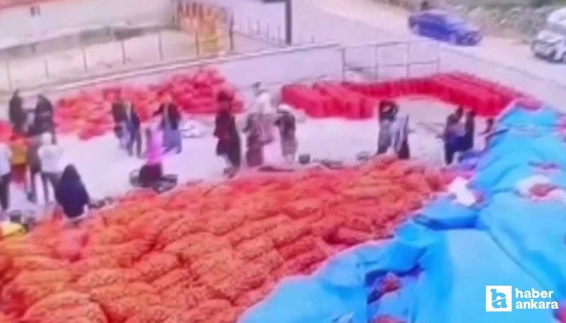 Polatlı'da bir depoda soğan işçileri arasında kavga çıktı