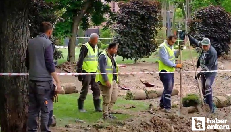 ABB, Güvenpark'ta yeşil alan zenginleştirme çalışması yaptı