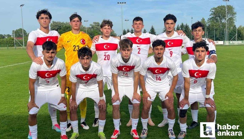 Ankaragücü futbolcusu Miraç Şimşek'in ilk 11'de başladığı maçta Milliler 3-3 berabere kaldı