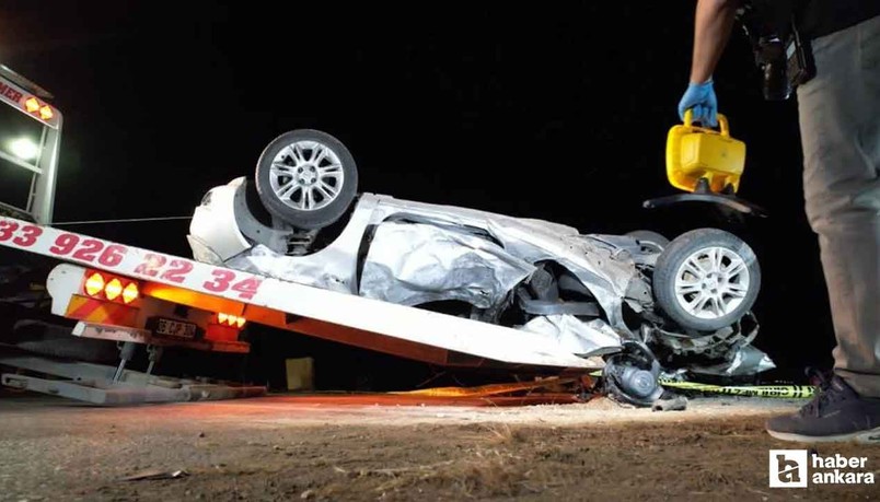Kahramankazan'da 3 kişinin öldüğü trafik kazasının görüntüleri ortaya çıktı