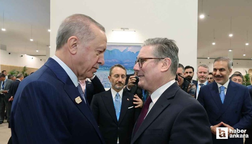 Cumhurbaşkanı Erdoğan İngiltere Başbakanı  Starmer ile Gazze'yi görüştü