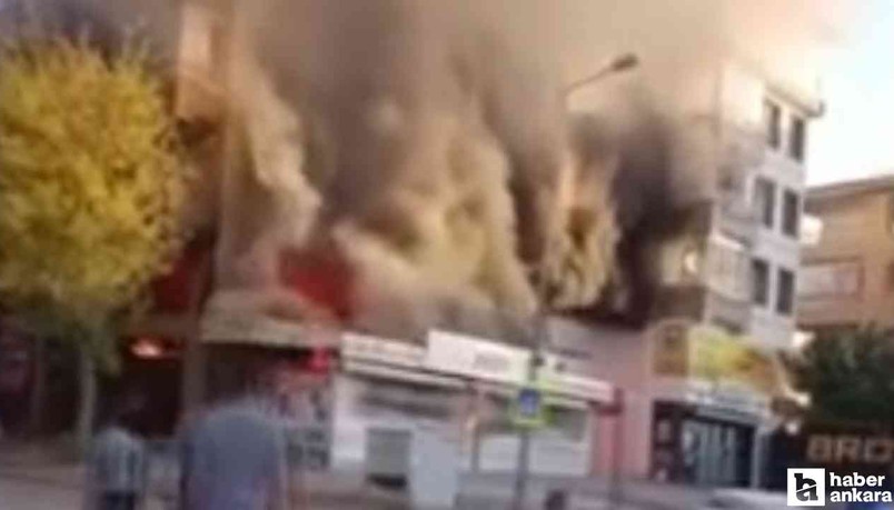 Pursaklar'daki bir tekstil dükkanında yangın çıktı!