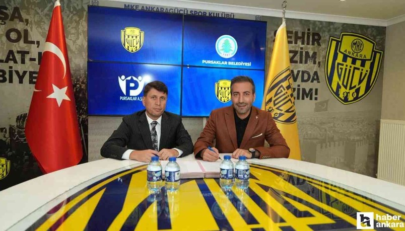 Pursaklar Belediyesi'nden  MKE Ankaragücü'ne destek!