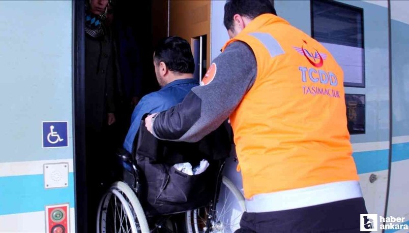 2025'in ilk 6 ayında demir yolunda 550 binden fazla engelli yolcuya hizmet verildi