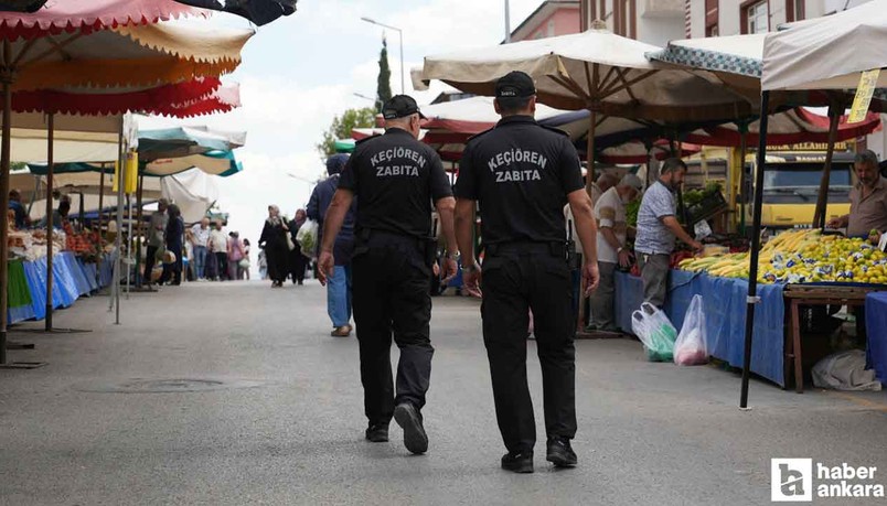 Keçiören Belediyesi zabıta ekiplerinden pazarlarda sıkı denetim
