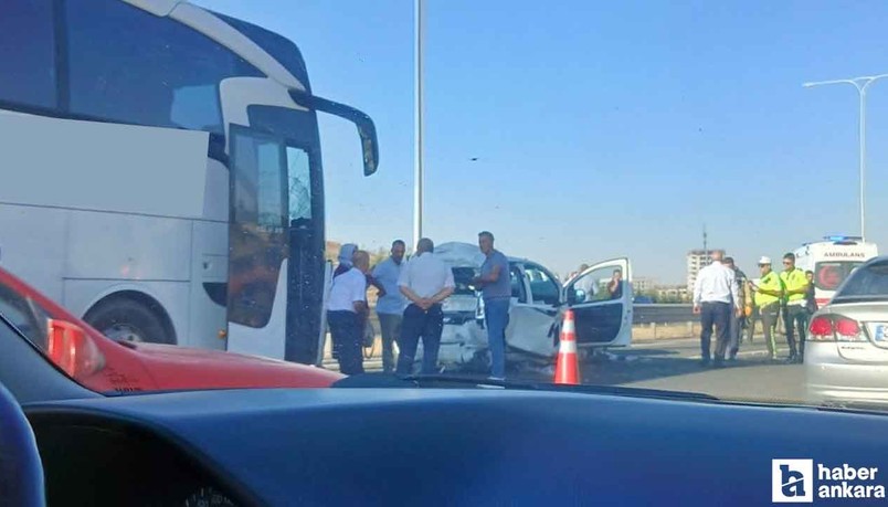 Ankara Çevre Yolu Yuvaköy geçişinde zincirleme trafik kazası!
