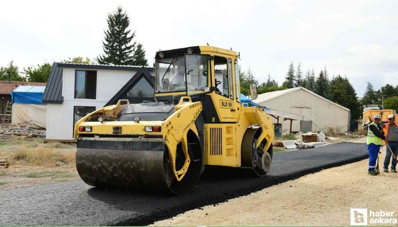 Kahramankazan Fatih Mahallesi'nde sıcak asfalt çalışması başladı