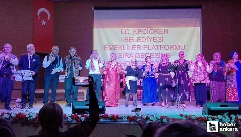 Keçiören Belediyesi Emekliler Platformu'ndan sıra gecesi coşkusu!