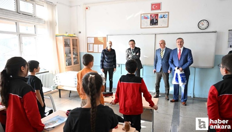 Altındağ Belediye Başkanı Tiryaki, Cebeci Ortaokulu'nu ziyaret etti