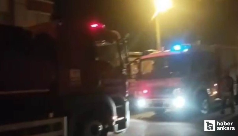 Elmadağ'da 5 katlı binada yangın paniği!