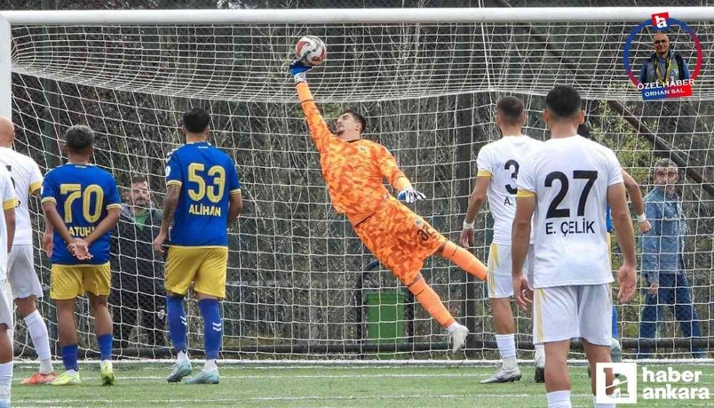 Karalar İnşaat Etimesgut Spor kalecisi Ramazan Özkanlı kalesine duvar ördü!