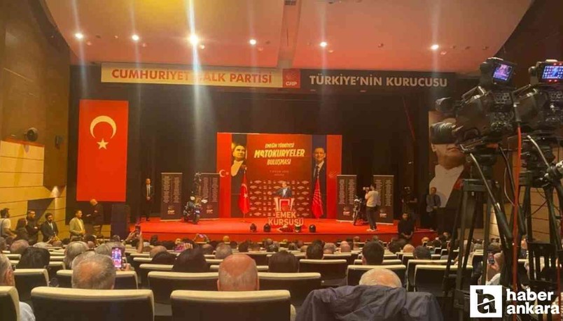 CHP Genel Merkezi'nde ‘Emeğin Türkiye'si Motokuryeler Buluşması' programı düzenlendi