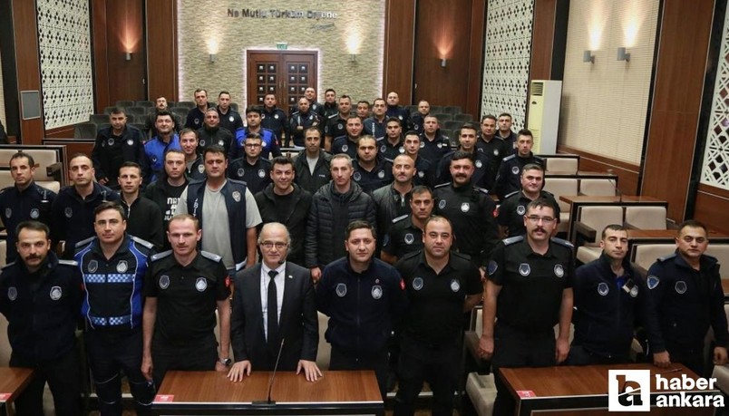 Keçiören Belediyesi Zabıta Müdürlüğü personellerine hizmet içi eğitimi verildi