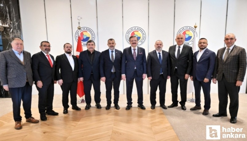 KUTSO heyeti Ankara'da Bakan Bolat ve TOBB Başkanını ziyaret etti