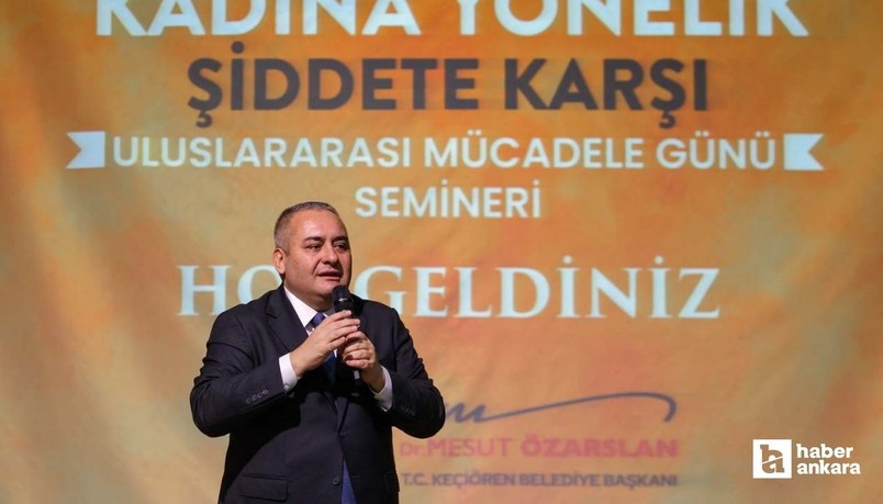 Keçiören Belediyesi Kadına Yönelik Şiddete Karşı Uluslararası Mücadele Günü Semineri düzenledi