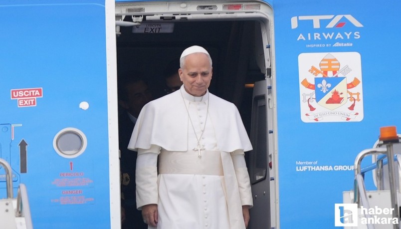 Vatikan Devlet Başkanı Papa 14. Leo'nun uçağı Ankara'ya indi