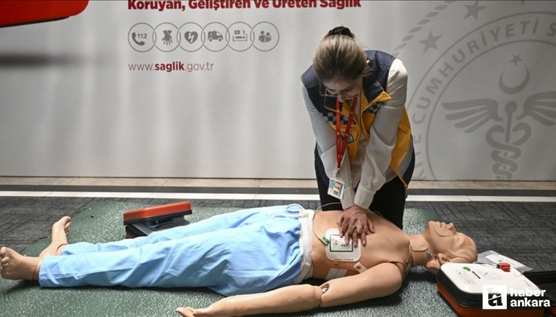 Başkent Ankara'da ani kalp durmalarına karşı 25 noktaya yerli şok cihazı yerleştirildi