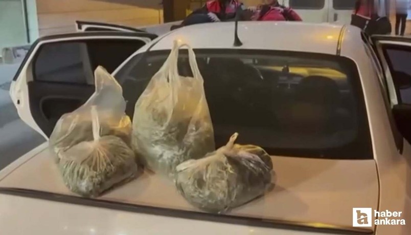 Altındağ'da 4 kilo yasaklı madde yakalandı, 2 kişi gözaltına alındı
