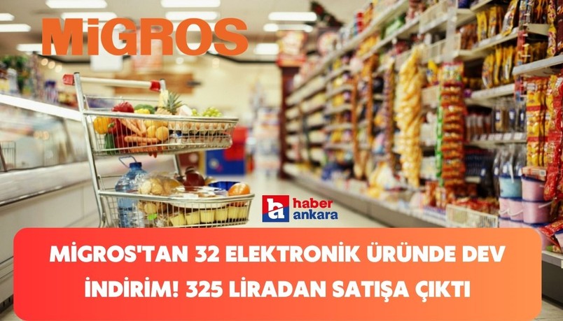 Migros'tan 32 elektronik üründe dev indirim! 325 liradan Çaycı airfryer kahve makinesi satışa çıktı