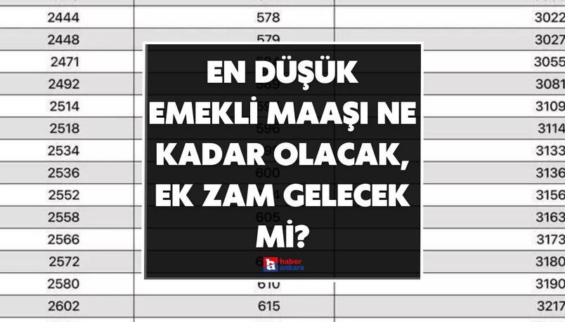 En düşük emekli maaşı ne kadar olacak, ek zam gelecek mi?