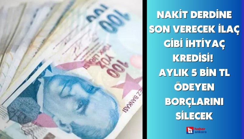 Nakit derdine son verecek ilaç gibi ihtiyaç kredisi ING Bank'tan! Aylık 5 bin TL ödeyen borçlarını silecek