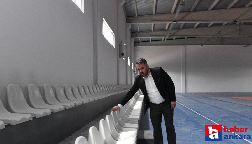 Pursaklar Belediyesi Kapalı Spor Kompleksinde son hazırlıklar yapılıyor