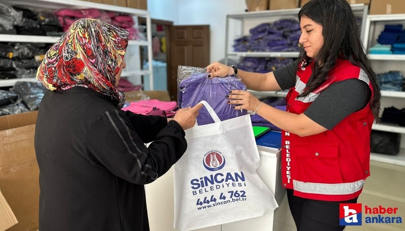 Sincan'da Yarım Elma Hayır Çarşısı ihtiyaç sahiplerine yardım ediyor
