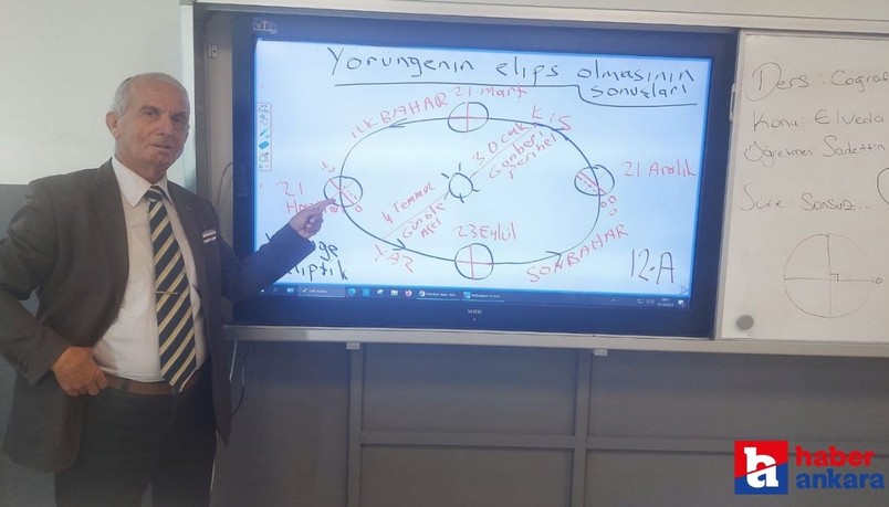 Ankara Sincan Anadolu Lisesi'nde  44 yıllık Coğrafya Öğretmeni İlker'e veda!