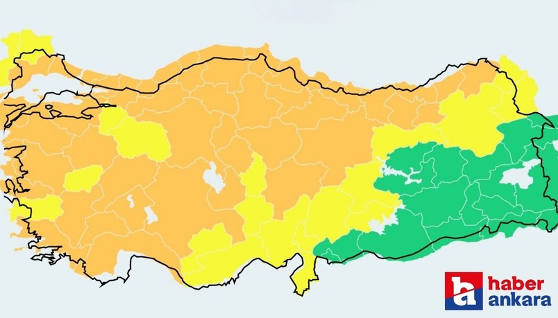 AFAD 64 il için sağanak ve kar yağışı ile fırtına uyarısı yaptı!