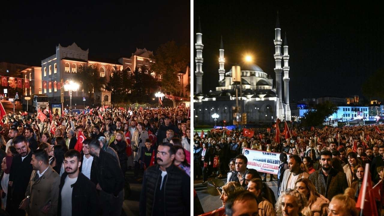 Ankara'da Cumhuriyet Bayramı için fener alayı düzenlendi - Resim: 4