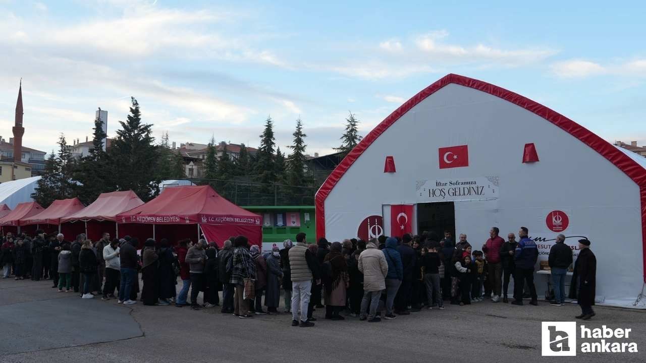 Keçiören Belediyesi iftar çadırları her gün binlerce kişiyi ağırlıyor - Resim: 3